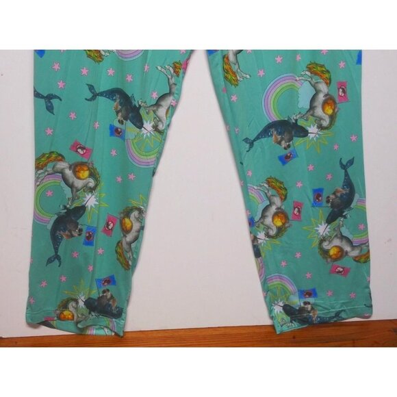 Briefly Stated Lounge Pants Mens XXL Pajamas PJs stretch waist Unicorn Dog Whale - Picture 4 of 8